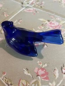 Vidrio Mosser - COBALTO - MINI Estante para pájaros Cuidador 3" - Lindo en el alféizar de una ventana - Imagen 1 de 5