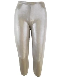 Melanie Chichkoyan Size S Silver Leggings - Picture 1 of 5