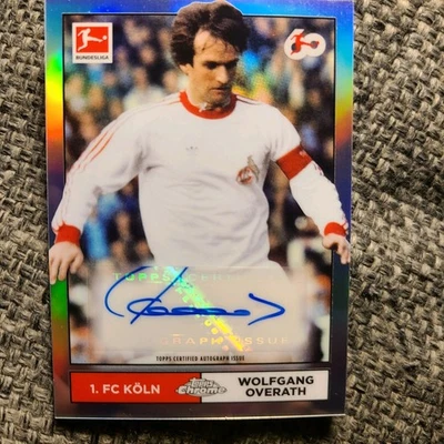 Topps Fútbol 60 Años Bundesliga Refractor Autógrafo Wolfgang Overath Alemania Foto 1 de 4