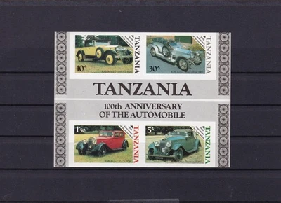G014 Танзания 1986 100-летие автомобиль разнообразие/ошибка MNH - Изображение 1 из 2