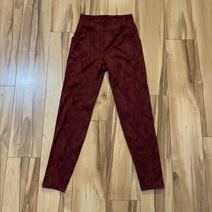 REI Co-op Active Pursuits Pocket Tights Youth Size M 10-12 Burgundy Printed - Picture 1 of 11