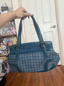 Vintage Ninewest Blue Shoulder Bag - Picture 1 of 11