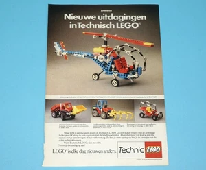 LEGO MAGAZINE ADVERT TECHNIC 1980s DONALD DUCK HOLLAND - Bild 1 von 1