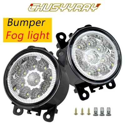 Par de luces antiniebla de parachoques de lente transparente con bombillas para Jeep Compass 2017 2018 2019 2020 Foto 1 de 4