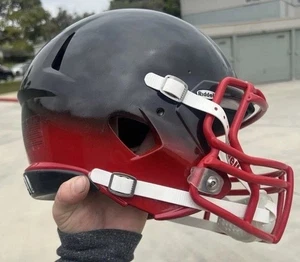 Casco de fútbol americano Riddell Revolution Attack rojo/negro desvanecido talla grande - Imagen 1 de 4