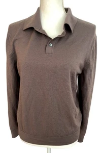 COS Slim Merino Wool Polo Shirt Size L - Picture 1 of 9