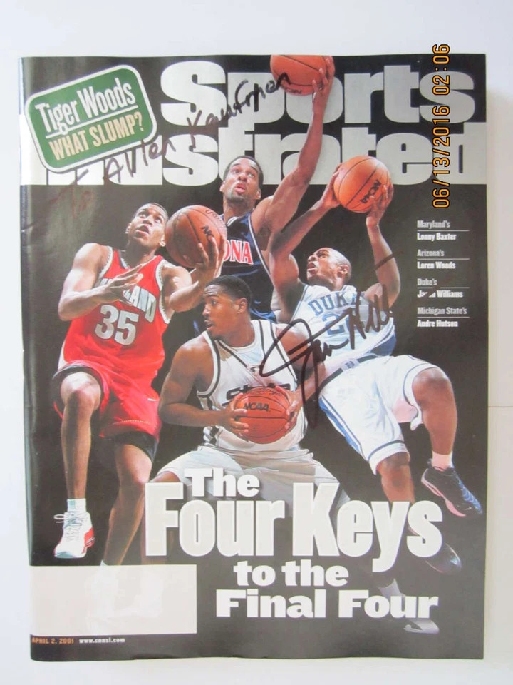 Firmado Sports Illustrated 2001 4/2 Jason Williams Duke - personalizado bxs Foto 1 de 1