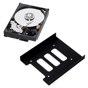 2.5" SSD HDD to 3.5" Mounting Adapter Bracket Tray Dock for PC SSD Holder H Ts - Photo 1/6