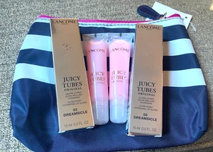 LANCOME Paris JUICY TUBES 03 Dreamsicle FULL SIZE (15 ml/.5 oz)  x 2 ~ FREE SHIP - Picture 1 of 3