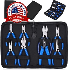 8 Alicates De Joyería Herramientas De Fabricación De Joyas Con Alicates De Punta - Bild 1 von 8