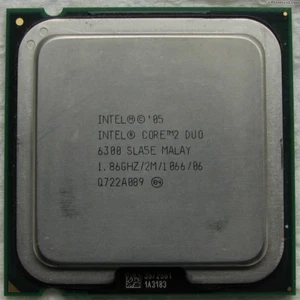 CPU Intel Dual Core Duo E6300 - SLA5E Processor 2 FSB 1066mhz - 1.86ghz - Picture 1 of 1