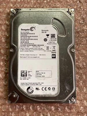 Seagate SATA ST250DM000 250GB 16MB 3.5" 18D141-500 Tested - Image 1 of 3