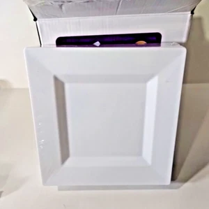 6.5 In Plastic White Plates 100 PCs NZVCN MODEL NO:NZ03-FP-6W WHITE - Picture 1 of 4