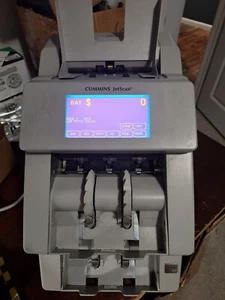 Cummins Jetscan 4096 DualPocket Currency Cash Bill Counter+POWER CORD+BILLHOPPER - Picture 1 of 14