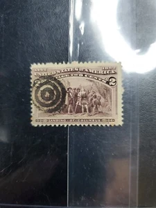 Rare 1892 2 Cent Landing of Columbus US Stamp - Picture 1 of 4