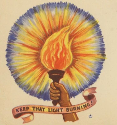 Keep That Light Burning Patriotic Cover 3c franqueo 1943 independencia EE. UU. SEGUNDA GUERRA MUNDIAL Foto 1 de 2
