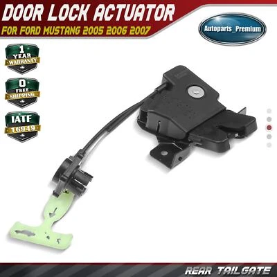 Cerradura de pestillo de tapa de maletero de puerta trasera con cable para Ford Mustang 2005 2006 2007 Foto 1 de 4