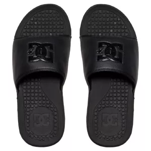 DC Shoes Men's Bolsa Black/black/black Slide Sandals Clothing Apparel Skatebo - Picture 1 of 4