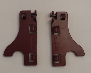 PAIR BLOMBERG LDV42244 DISHWASHER LOWER BASKET TRAY WASH SUPPORTS 90x52mm BN! - Picture 1 of 5