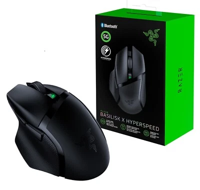Razer Basilisk X Hyperspeed 5G Wireless Gaming Mouse Bluetooth 6 Buttons Win/Mac - Image 1 of 2