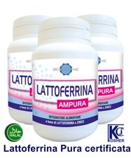 LATTOFERRINA AMPURA integratore OFFERTA 3 CONF € 16,80 OGNUNA lactoferrina PURA