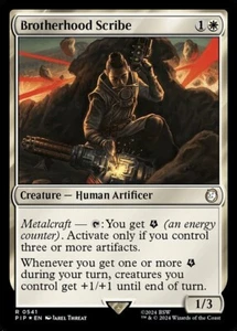 Brotherhood Scribe Surge FOIL #541 | PIP Fallout | Magic The Gathering | ¡Envío el mismo día! - Imagen 1 de 1