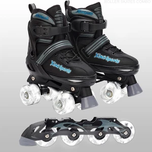 2 in 1 Combo, Kids Roller Skates | Inline Skates - Interchangeable LED Light up - Picture 1 of 8