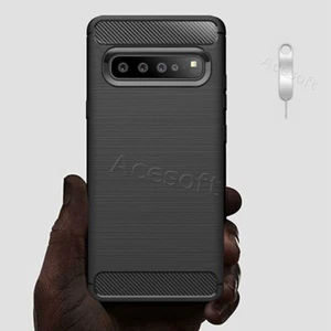 Flexible Carbon Fiber Soft Armor Cover for Samsung Galaxy S10 5G SM-G977U Phone - Picture 1 of 1
