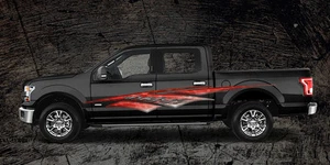 2 Car Truck Trailer Side Decals Graphics Stripes Vinyl #A1R - Picture 1 of 2
