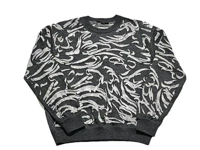 Suéter tipo jersey Alexander Wang para mujer talla pequeña gris tejido metálico fibra plateada Foto 1 de 4