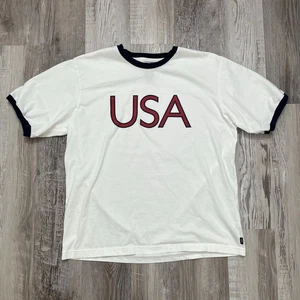 Maglia USA Roots Athens Olimpiads 2004 taglia grande rossa bianca blu - Foto 1 di 9