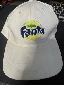 Coca Cola Fanta Hat Promo Cap White Strap Back One Size Soda Pop - Picture 1 of 4