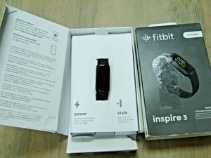 Fitbit Inspire 3 | Health & Fitness Tracker | Nero NUOVO SCATOLA APERTA - Foto 1 di 10