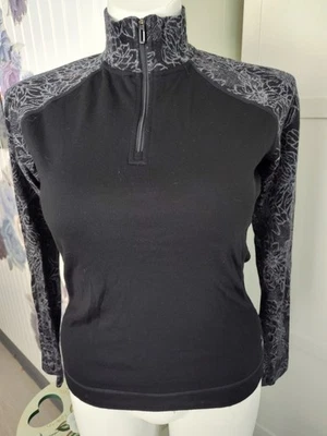 Top SmartWool Clásico Capa Base 1/4 Cremallera Para Mujer Grande 10-12 Lana Merino Usado en Excelente Condición Foto 1 de 4