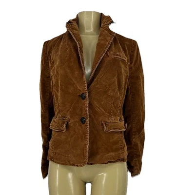 Free People Small Women Short Corduroy Jacket Blazer Button Front CLT - Image 1 of 4