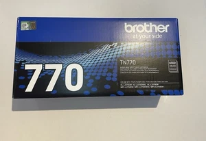 Cartucho de tóner láser mono súper alto rendimiento Brother genuino TN770. - Imagen 1 de 6