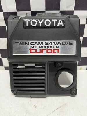 Cubierta de placa de motor turbo intercooler de 24 válvulas doble leva Toyota MK3 Supra *rota Foto 1 de 4