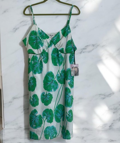 PALM ANGELS Abito corto Diane Von Furstenberg per Target foglia di geranio raso slip taglia XXL NUOVO CON ETICHETTE