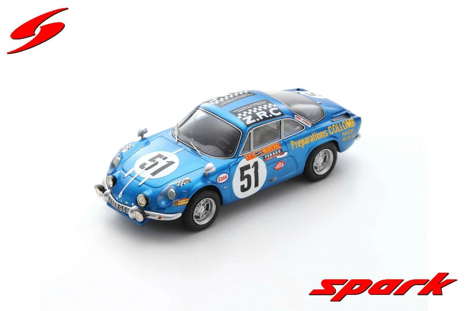 Spark 1/43 Alpine A110 #51 24H Le Mans 1968 S6103 - Immagine 1 di 1