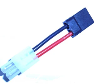 C8011B Female 2 Pin Plug Compatible Traxxas Male Compatible Tamiya Adapter Cable - Picture 1 of 2