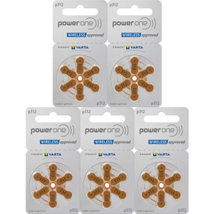 Varta PowerOne P312 PR41 Hörgerätebatterien 6er Blister – 5 Packungen - Bild 1 von 2
