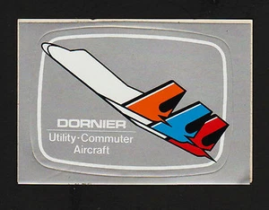 OPC Vintage Dornier Utility Commuter Aircraft 3" X 2" Peel and stick Label - Picture 1 of 1