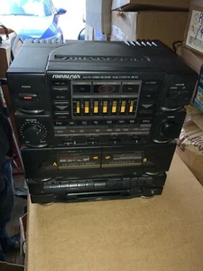 VINTAGE  5834BLK AM-FM Stereo Receiver Dual Cassette Decks MAIN UNIT ONLY - Picture 1 of 5