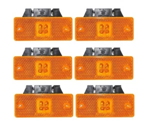6 x LED 12V voltios amarillo luz de límite luz de posición camión turismo remolque - Imagen 1 de 7