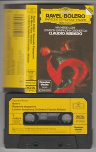 Ravel Bolero Claudio Abbado Rapsodie Espagnole Cassette Audio K7 Tape DG Madcjay - Imagen 1 de 1