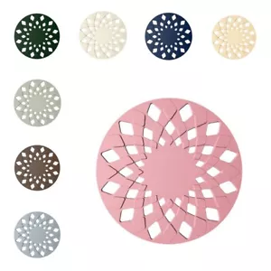4 PCS Silicone Circle Coasters Hollow Heat Insulation Table Mats Pads Placemats - Picture 1 of 11
