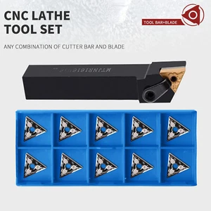MTJNR 1616H16 16mm CNC Lathe External Turning Tool Holder + 10Pcs TNMG160404-HA - Picture 1 of 2