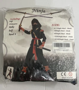 Kids Ninja Costume - Halloween Cosplay - Missing the Mask - Size 6T - Unisex - Picture 1 of 3