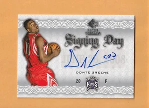 Donte Greene Sacramento Kings AUTO 2008-09 SP Rookie Threads Syracuse Orange 4I - Imagen 1 de 2
