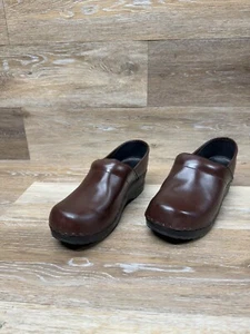 L.L. Zueco/mula de cuero marrón frijol para mujer talla 7,5 - Imagen 1 de 5